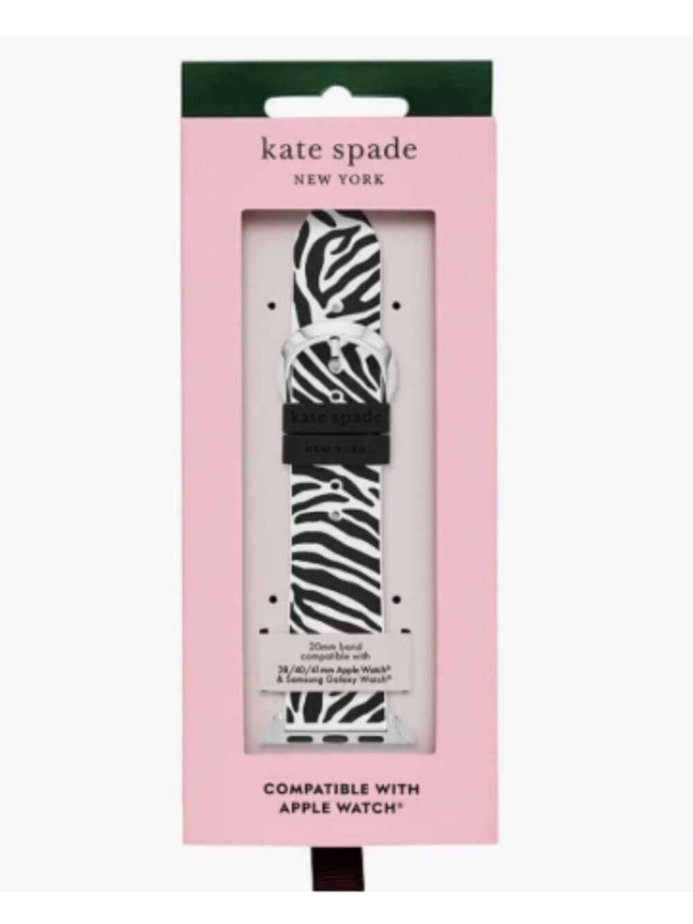 Kate Spade New York Zebra Stripe Silicone 38/40/41mm Band For Apple Watch